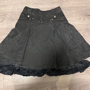 European Brand Black/Dark Gray Women's Skirt